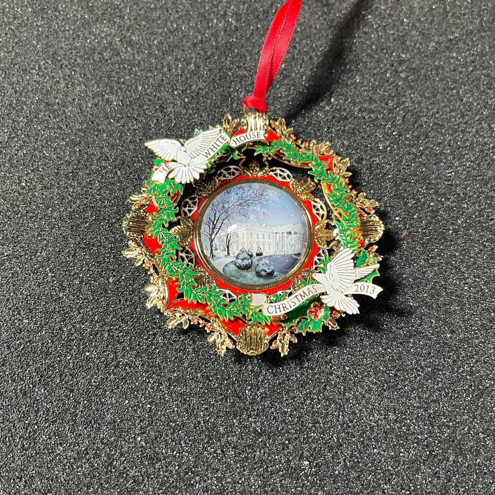 White House Christmas Ornament 2013